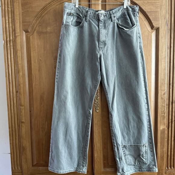 LEE vintage jeans relaxed fit REWORKED upcycled modified re worked 38 x 30 mens - Picture 2 of 16